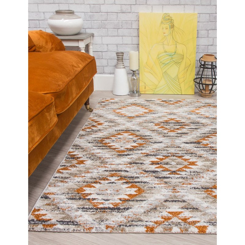 Ardenne Azteca Pumpkin Rug - Buy Furniture Online | Modern Furniture USA & Gulf