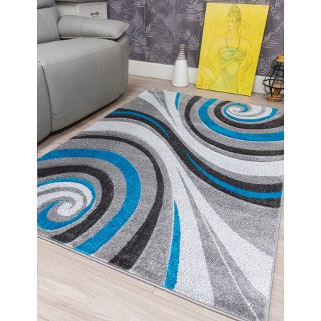 Samba Spirals Teal Rugs - Buy Furniture Online | Modern Furniture USA & Gulf