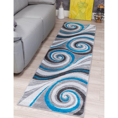 Samba Spirals Teal Rugs - Buy Furniture Online | Modern Furniture USA & Gulf