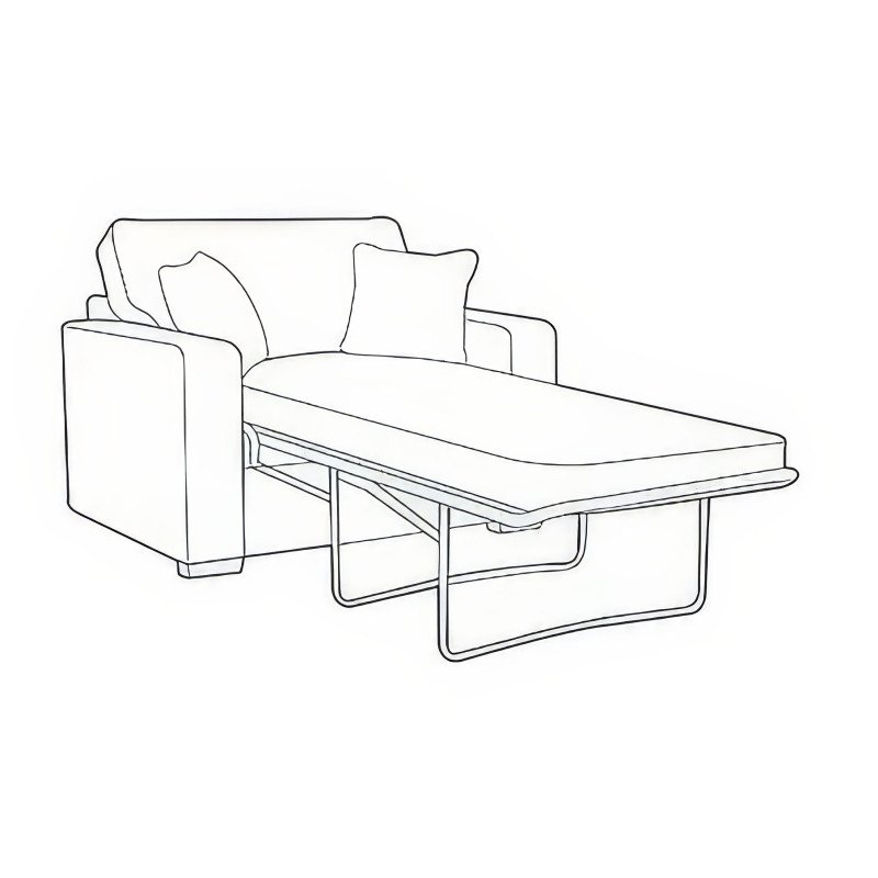 Chicago 80cm Deluxe Sofa Bed - Buy Furniture Online | Modern Furniture USA & Gulf