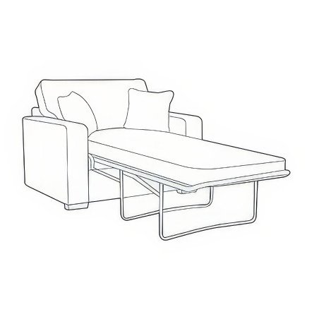 Chicago 80cm Standard Sofa Bed - Buy Furniture Online | Modern Furniture USA & Gulf