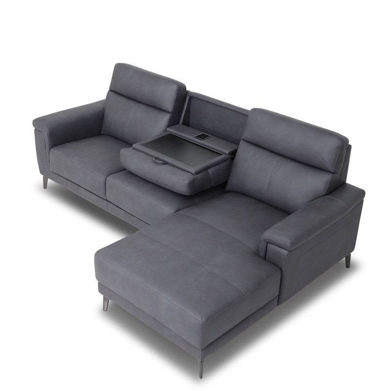 Frederico Sectional RHF Chaise w/DDT - Buy Furniture Online | Modern Furniture USA & Gulf