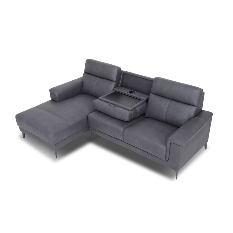 Frederico Sectional LHF Chaise w/DDT - Buy Furniture Online | Modern Furniture USA & Gulf