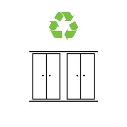 4 Door Wardrobe Recycling - Buy Wardrobe Online | Modern Furniture USA & Gulf