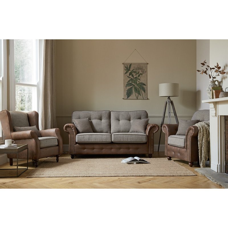 Ella 3 Seater Fixed Sofa - Buy Furniture Online | Modern Furniture USA & Gulf