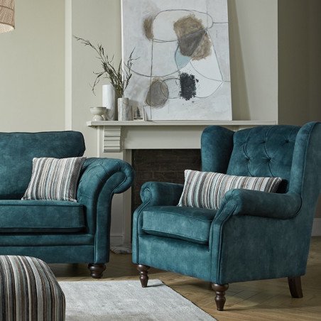 Charles Fixed Wing Back Armchair - Buy Furniture Online | Modern Furniture USA & Gulf