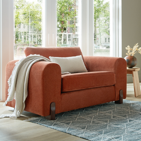 Preston 1.5 Seater Fixed Sofa Snuggler - Buy Furniture Online | Modern Furniture USA & Gulf