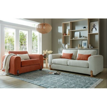 Preston 1.5 Seater Fixed Sofa Snuggler - Buy Furniture Online | Modern Furniture USA & Gulf