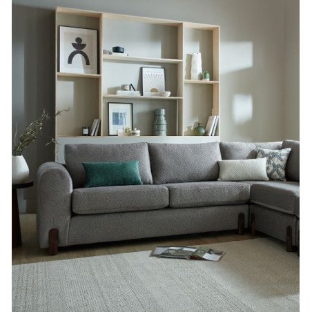 Preston 3 Corner 1 Sofa with Footstool with Square - Buy Furniture Online | Modern Furniture USA & Gulf
