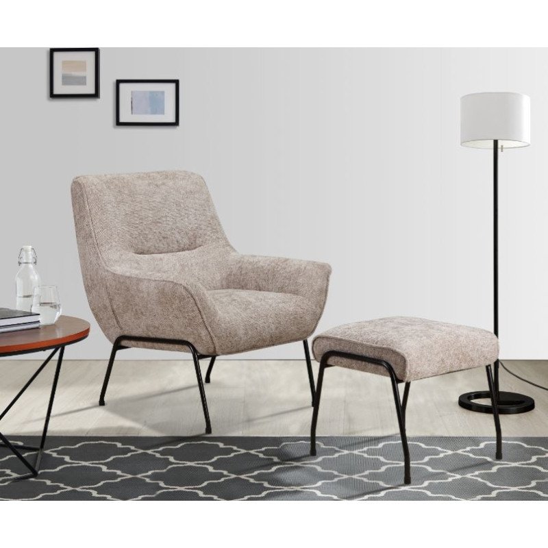 Lindo Armchair & Stool - Buy Furniture Online | Modern Furniture USA & Gulf