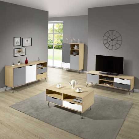 Bergen 2 Door 2 Drawer Sideboard - Buy Furniture Online | Modern Furniture USA & Gulf