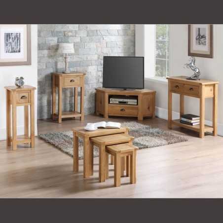 Kilmore Oak Nest of 3 Tables - Buy Furniture Online | Modern Furniture USA & Gulf
