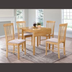 Cologne Square Dining Table Set with  4 Chairs - Buy Furniture Online | Modern Furniture USA & Gulf