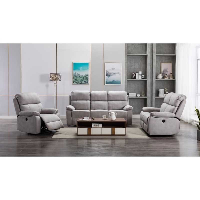 Stretford Electric Reclining 3 Seater Sofa - Buy Furniture Online | Modern Furniture USA & Gulf