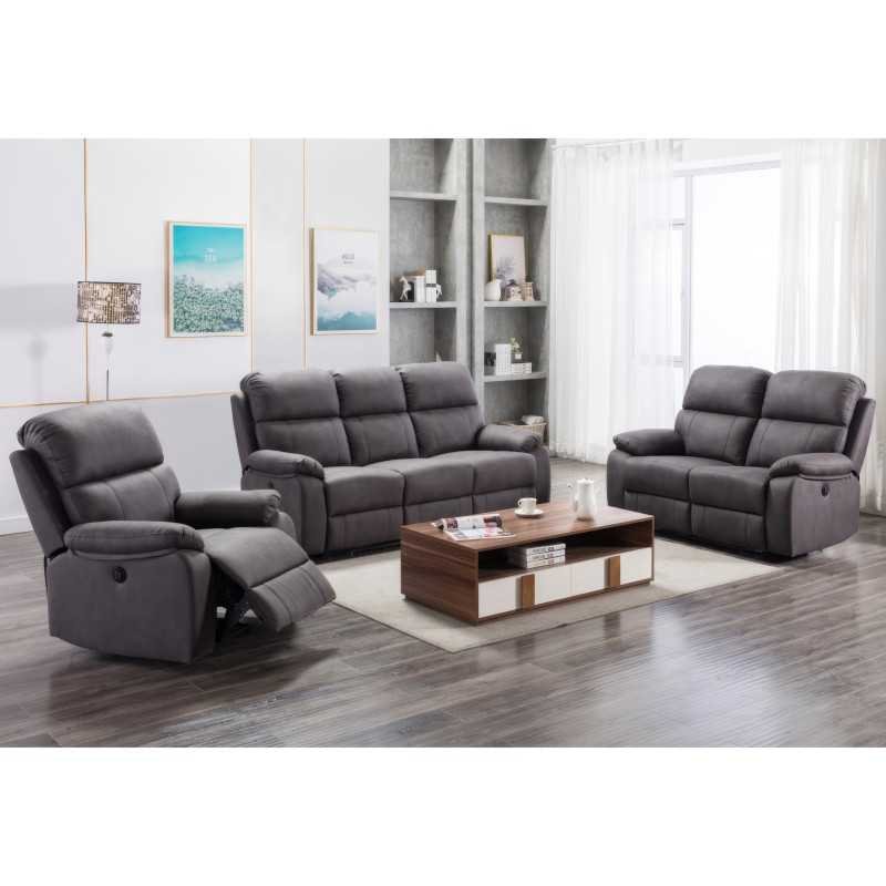 Stretford Electric Reclining 3 Seater Sofa - Buy Furniture Online | Modern Furniture USA & Gulf
