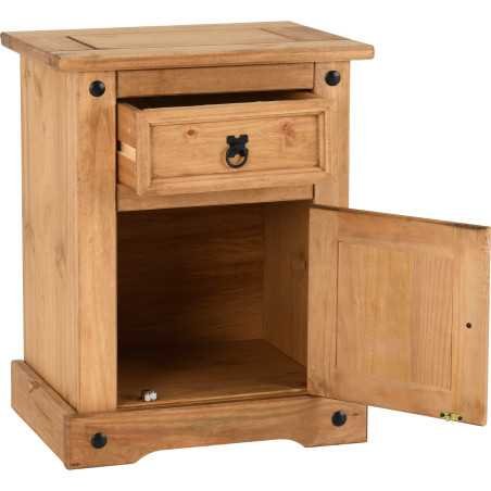 Corona 1 Door 1 Drawer Bedside Locker - Buy Furniture Online | Modern Furniture USA & Gulf