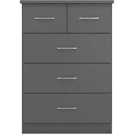 Nevada 3+2 Drawer Chest - Buy Chest of Drawers Online | Modern Furniture USA & Gulf