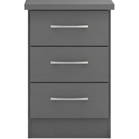 Nevada 3 Drawer Bedside Cabinet - Buy Storage Cabinet Online | Modern Furniture USA & Gulf