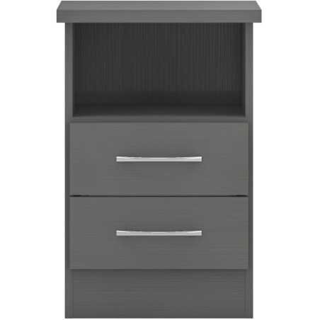 Nevada 2 Drawer Bedside Cabinet - Buy Storage Cabinet Online | Modern Furniture USA & Gulf