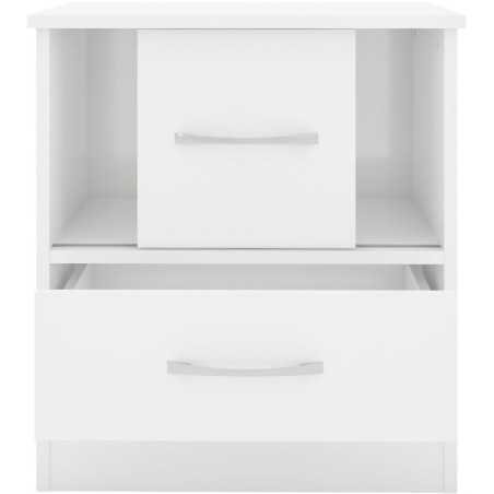 Nevada Sliding Door Bedside Cabinet - Buy Storage Cabinet Online | Modern Furniture USA & Gulf