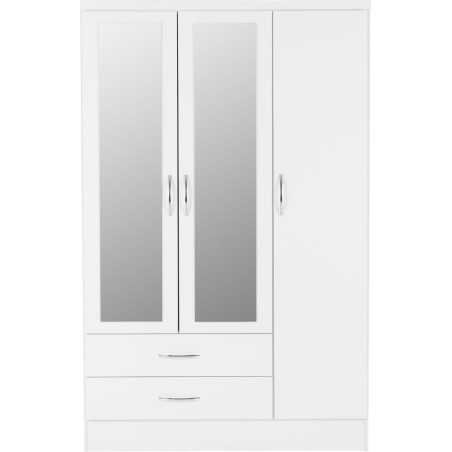Nevada 3 Door 2 Drawer Wardrobe Wardrobe Bedroom Set - Buy Wardrobe Online | Modern Furniture USA & Gulf