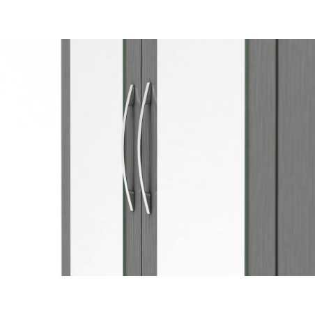 Nevada 3 Door 2 Drawer Wardrobe Bedroom Set - Buy Wardrobe Online | Modern Furniture USA & Gulf
