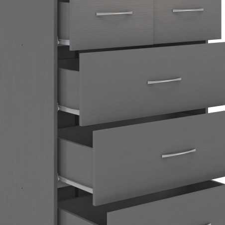 Nevada 4 Door 2 Drawer Wardrobe Bedroom Set - Buy Wardrobe Online | Modern Furniture USA & Gulf