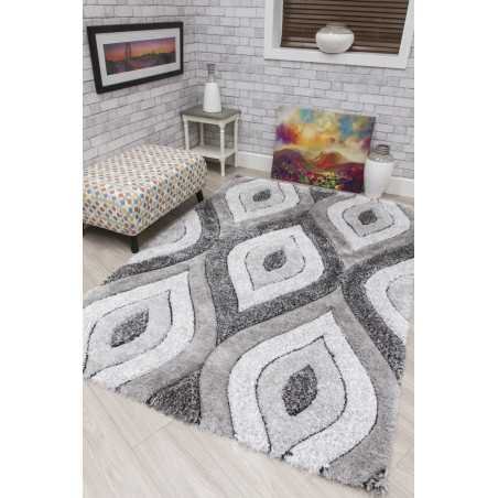 Luxus Teardrop 3D Shaggy Rug - Buy Furniture Online | Modern Furniture USA & Gulf