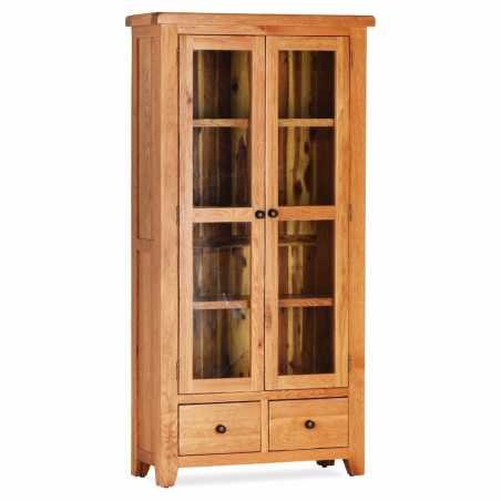 Lancaster Double Display Cabinet - Buy Storage Cabinet Online | Modern Furniture USA & Gulf