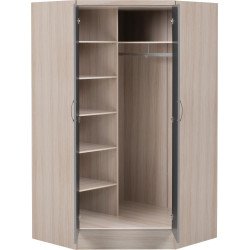Nevada 2 Door Corner Wardrobe - Buy Wardrobe Online | Modern Furniture USA & Gulf 2