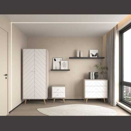 Dixie 3 Drawer Chest - Buy Chest of Drawers Online | Modern Furniture USA & Gulf