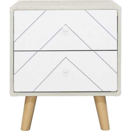 Dixie 2 Drawer Bedside Locker - Buy Furniture Online | Modern Furniture USA & Gulf