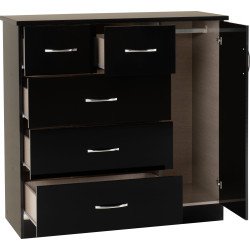 Nevada 5 Drawer Low Wardrobe - Buy Wardrobe Online | Modern Furniture USA & Gulf 2