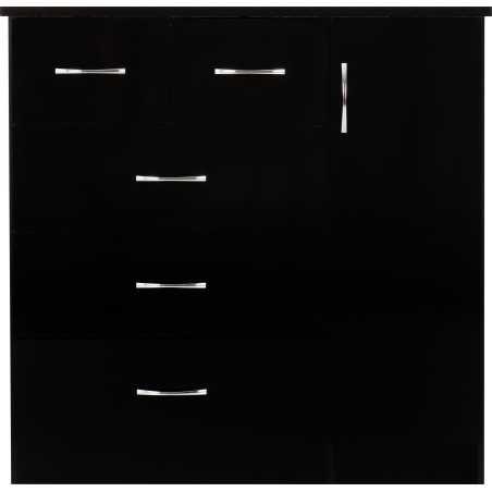 Nevada 5 Drawer Low Wardrobe - Buy Wardrobe Online | Modern Furniture USA & Gulf