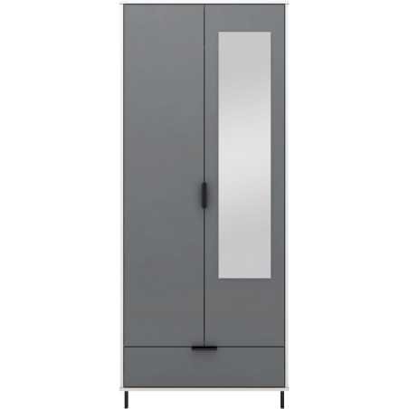 Madrid 2 Door 1 Drawer Wardrobe - Buy Wardrobe Online | Modern Furniture USA & Gulf