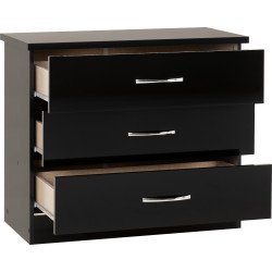 Nevada 3 Drawer Chest - Buy Chest of Drawers Online | Modern Furniture USA & Gulf 2