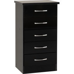 Nevada 5 Drawer Narrow Chest - Buy Chest of Drawers Online | Modern Furniture USA & Gulf