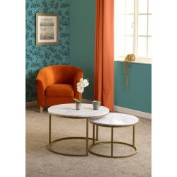 Dallas Round Coffee Table Set - Buy Coffee Table Online | Modern Furniture USA & Gulf