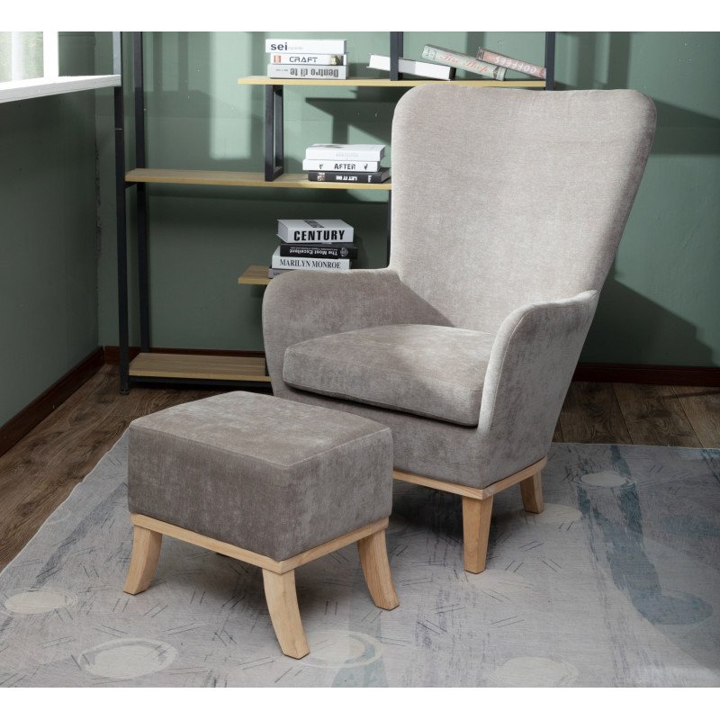 1986 Chair & Footstool Set - Buy Furniture Online | Modern Furniture USA & Gulf