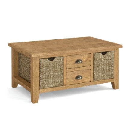 Blake Large Coffee Table with Basket - Buy Coffee Table Online | Modern Furniture USA & Gulf