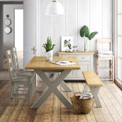 Rosa Cross Bench - Buy Furniture Online | Modern Furniture USA & Gulf